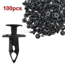 100pc Clips for 8mm Hole Plastic Rivets Retainer Fender Bumper Push Pin Fastener