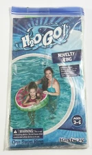 H2O Go!  Novelty Watermelon Slice Ring Pool Float Floaty 27” New!