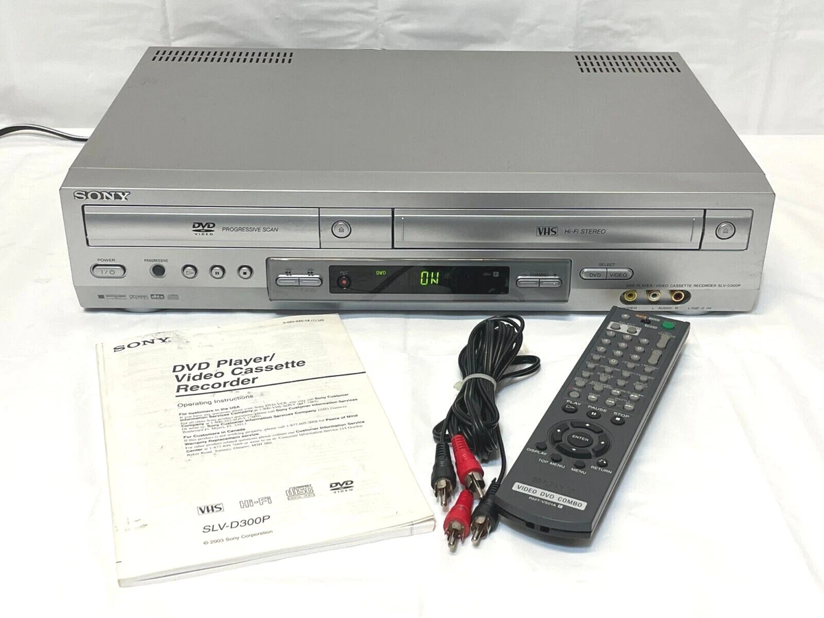 Sony SLVD300P DVD VHS VCR Combo Video Cassette Recorder Player No