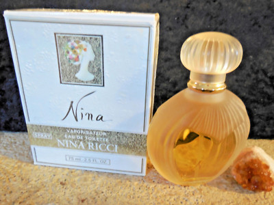 Nina by Nina Ricci 75 ml / 2.5 oz edt spray Lalique collector's bottle 1990's v