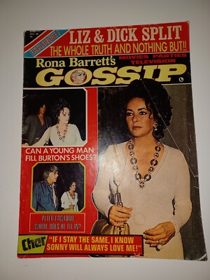 Rona Barrett's Gossip Oct 1973 Debbie Reynolds Lucille Ball Elizabeth Taylor