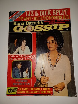 #ad Rona Barrett#x27;s Gossip Oct 1973 Debbie Reynolds Lucille Ball Elizabeth Taylor $24.99