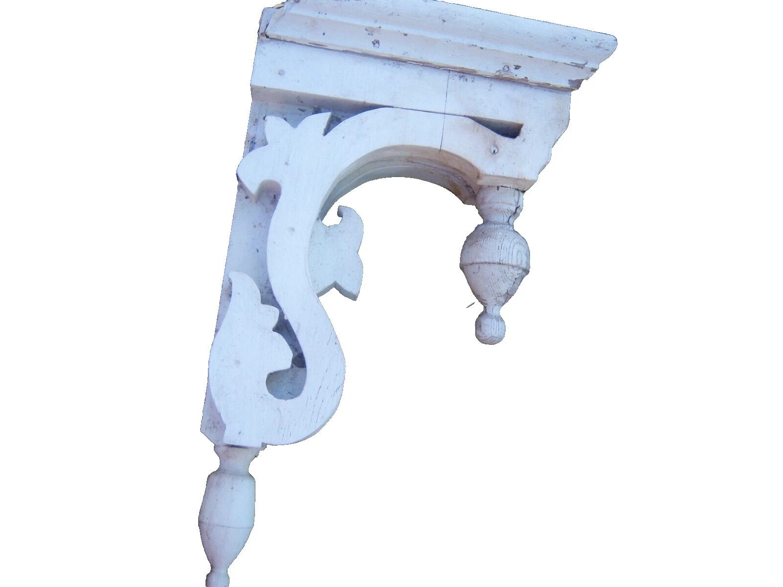 Victoriano Blanco De madera antigüedades arquitectónicas y para Jardín