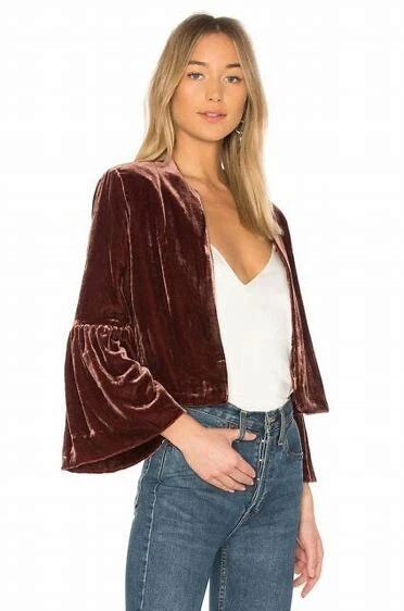 Women's Ulla Johnson Cropped, Brown Velvet Jacket, NWOT, Sz 4, Retail $895  | eBay
