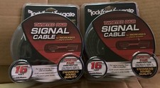 PAIR Rockford Fosgate RFI-16 Twisted Pair Signal Cable 16' 4.8 Meters RCA Cable