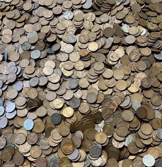 5 LBS UNSEARCHED LINCOLN WHEAT CENTS PENNIES FROM ESTATE SALE 5POUND LOT🔥. - Image 4 of 4