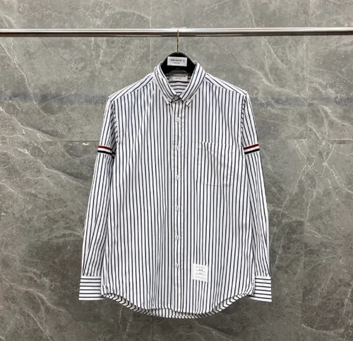 Thom Browne Langarmshirt mit Revers Herren und Damenmode Shirt - Bild 33 von 40