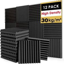 Acoustic Foam Panels, Sound Proof Foam Panels for Walls, High Desnsity Studio So