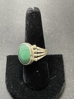 Vintage Sterling Silver 925 Green Malachite Ring Stamped Sz 9.25 - 8.23g — photo 3