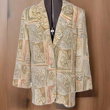 Toni Garment For CC Magic Vintage Brown Blazer Jacket Womens Size 10