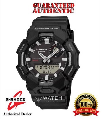 Casio G-Shock GAB010-1A Solar Powered Smart Phone Link Step Tracker Black Watch