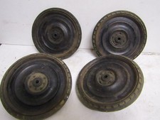 lot de 4 roues pour voiture a pédales jouet ancien