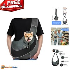 Pet Puppy Dog Mesh Sling Carry Pack Backpack Carrier Travel Tote Shoulder Bag