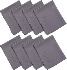 8-Pack 6X7 Inches Microfiber Cleaning Cloth for Camera Lens, Glasses, Phone, Iph