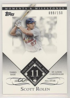 2007 Moments & Milestones Scott Rolen (2004 NL All-Star 34 Home Runs) HOF 0t2