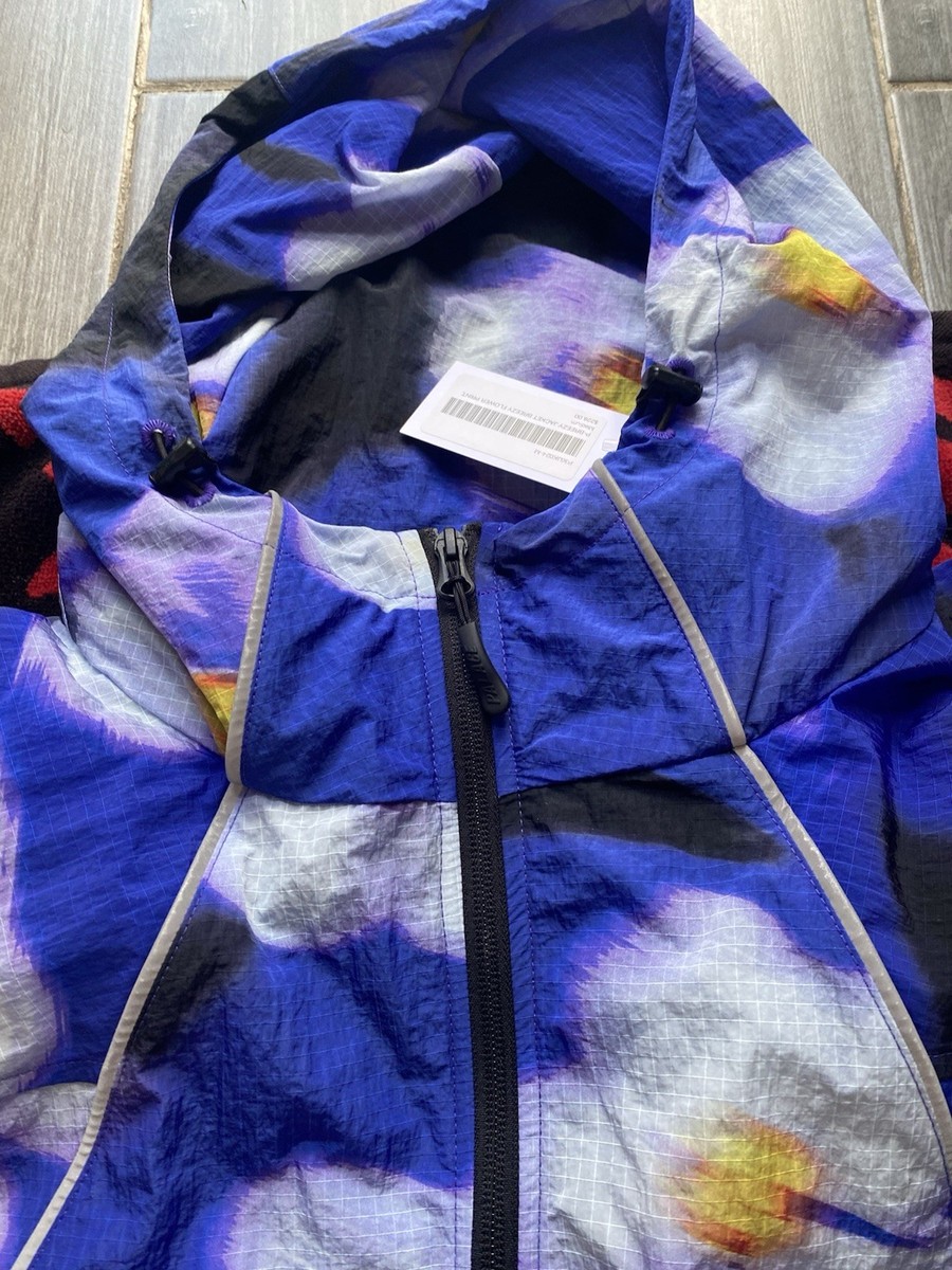 Palace P-Breezy Jacket Breezy Flower Print Blue Size Medium | eBay