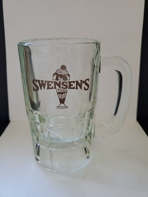 Vintage Swensens Ice Cream Parlor Heavy Glass Root Beer Float Sundae Mug