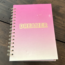 Dreamer Pink Ombre Cover Spiral Bound Lined J...