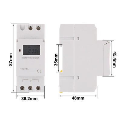 1pc Electronic Weekly 7 Days Programmable Digital Timer Switch Relay Control 220