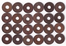 East Africa 1 Cent 24 coins 1922-1962 all different & listed #43