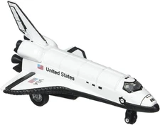 Rhode Island Novelty 5 Inch Diecast Pullback Space Shuttle, One Space Shuttle
