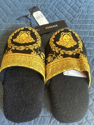 VERSACE Small home Bath Slippers Shoes Medusa in bag NEW