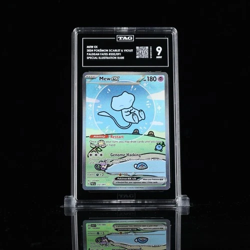 New ListingPokémon Mew EX 232/091 SV: Paldean Fates Special Illustration Rare Holo TAG 9