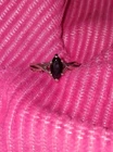 Vintage Black Onyx Sterling Silver .925 Ring By Avon Size 9