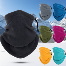 Winter Fleece Neck Warmer Gaiter Windproof Ski Face Mask Scarf for Cold Weather