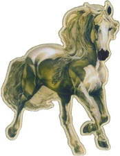 Patch - C&D Visionary - Heather Edwards Horse Gallop 3.6"x4.1" Iron-On NEW