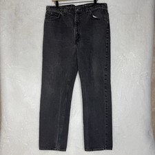 Vintage 90s Levi’s 505 Orange Tab Jeans Made In USA Sz 38x30 Straight Leg Denim