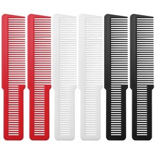 6 Pack All Purpose Hair Cutting Combs for Hairstylist Hairdressing Salon