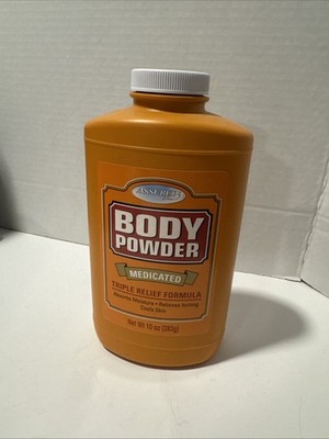 Assured Medicated Body Powder 10 Oz - Half Full