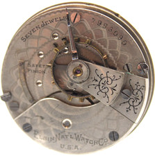 1899 ELGIN POCKET WATCH MOVEMENT 7993090 GRADE 208 18s 7j DD3