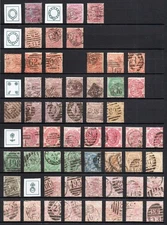 GB QV Collection of 69 Surface Printed Stamps Good/Fine Used High Cat Value