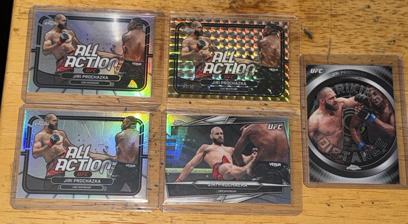 2026 Topps Chrome UFC Jiri Prochazka Lot (5) Refractors & /50 2 Inserts 🔥
