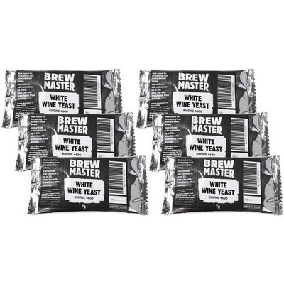 6X Brew Master White Wine Yeast packet 7g Home Brew Premium Wine Yeast