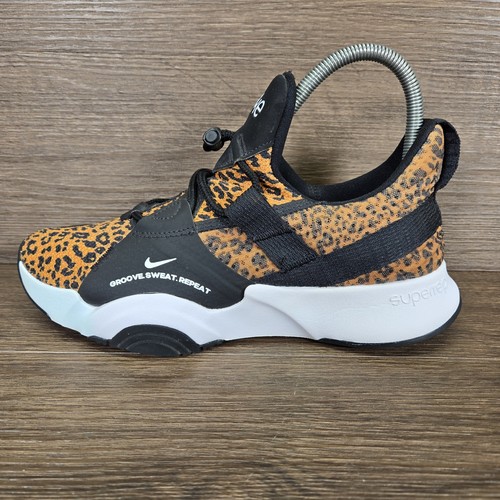 Nike Superrep Groove Leopard Print Running Gym Trainers Size UK 5 EU 38.5
