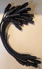 2 X Splitter Audio Jack Y Adapter Cable 3.5mm 1/8" 11" Long 94 Units