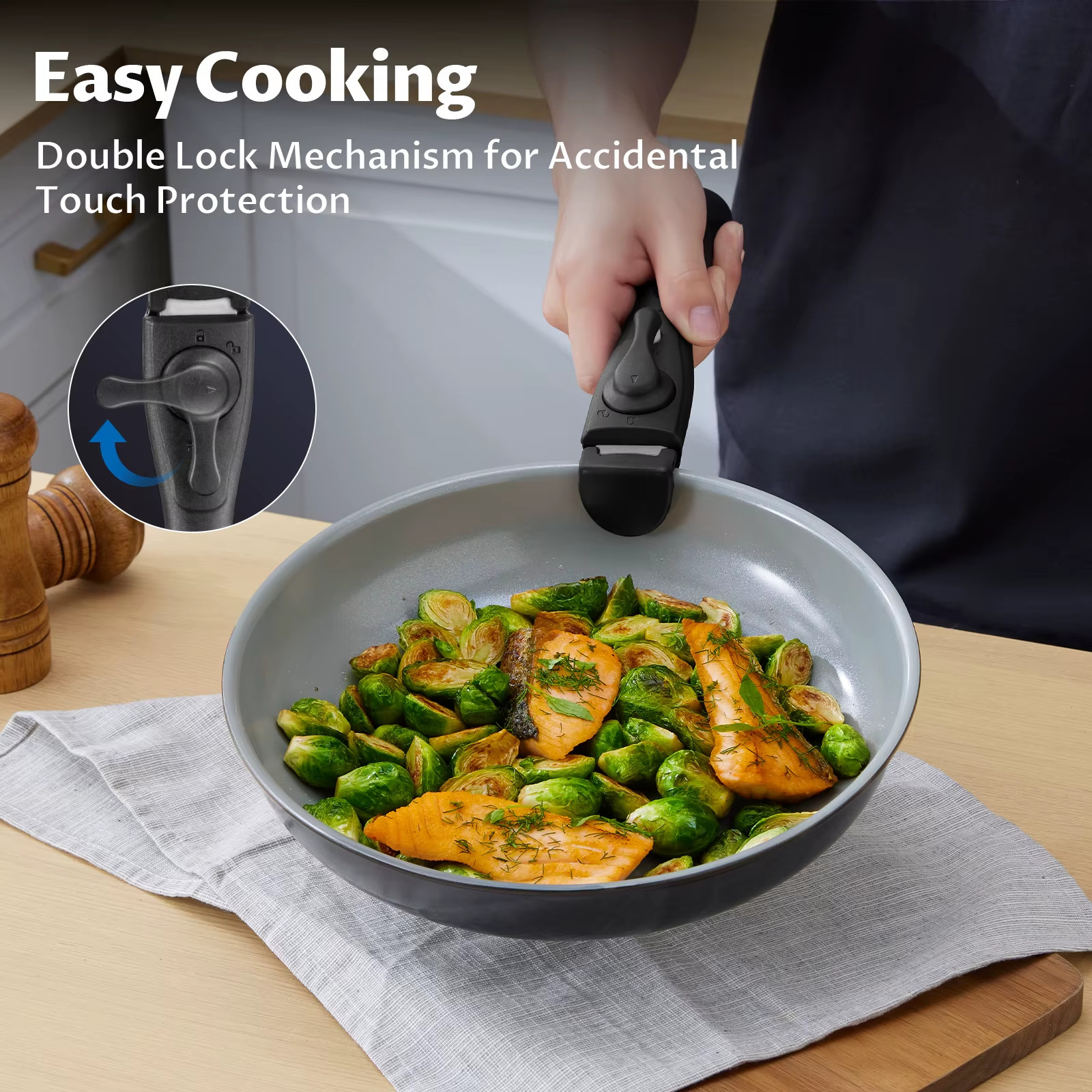 Batterie de cuisine induction en céramique durable haute performance - 2