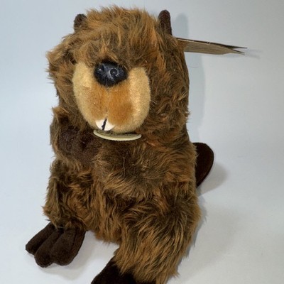 Aurora Miyoni Beaver 9 Inch Plush Figure W Tags New Tags VERY Soft