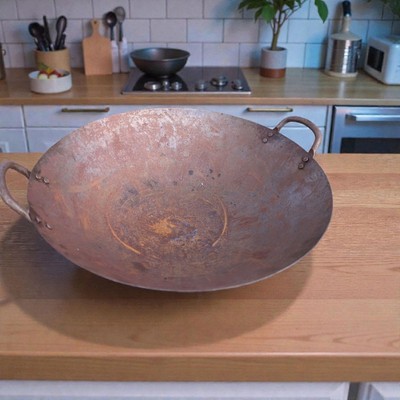 Very Heavy (3lbs) Steel Wok Pan