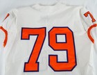 2017-22 Clemson Tigers #79 Game Issued Pos Used White Jersey Football NP R 48 43 — photo 9