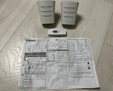 Doorbell - Homebase Byron Twin Pack Plug-in Wire Free Chime Kit