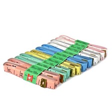 Body Measuring Tape Soft Flat Sewing Cloth Tailor Ruler 60" 150cm Long 12PCS