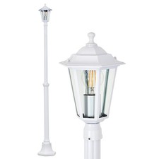 HOFSTEIN Rivale lampada da esterno candelabro regolabile metallo/vetro bianco/chiaro