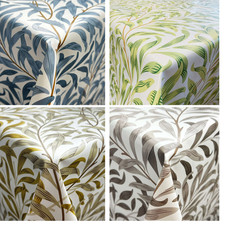 Wipe Clean PVC Vinyl Tablecloth 140cm x 200cm William Morris Willow Bough