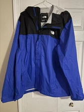 NWOT AUTHENTIC North Face Rain JACKET  Blue And Black Size XL UNISEX LIGHTWEIGHT