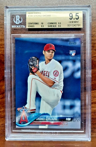 2018 SHOHEI OHTANI TOPPS ROOKIE CARD #700 TRUE GEM MINT BGS 9.5 High Subs