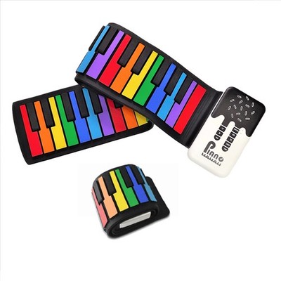 MAGICON 49 Key Roll Up Electronic Digital Music Piano, Rechargeable, Recording F